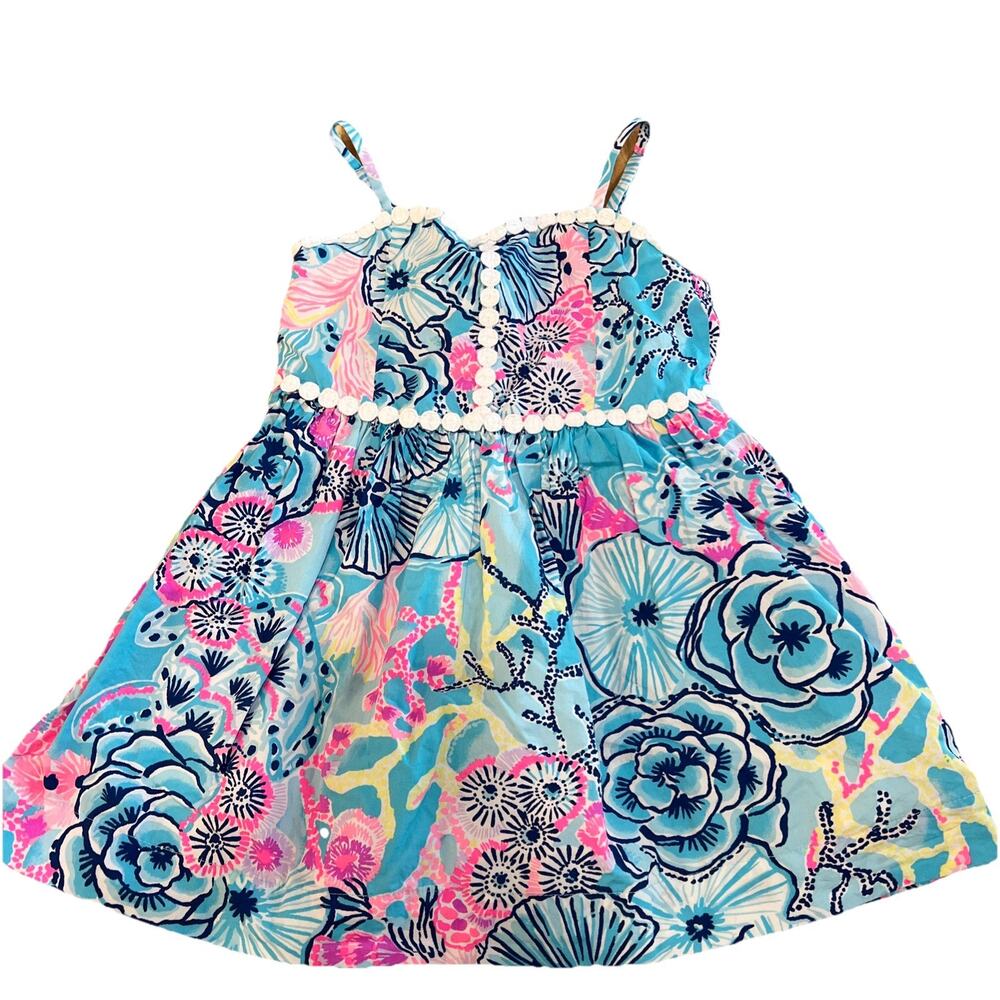 Lilly Pulitzer Girls Size 4 Floral Dress – Preppy Resort Style
